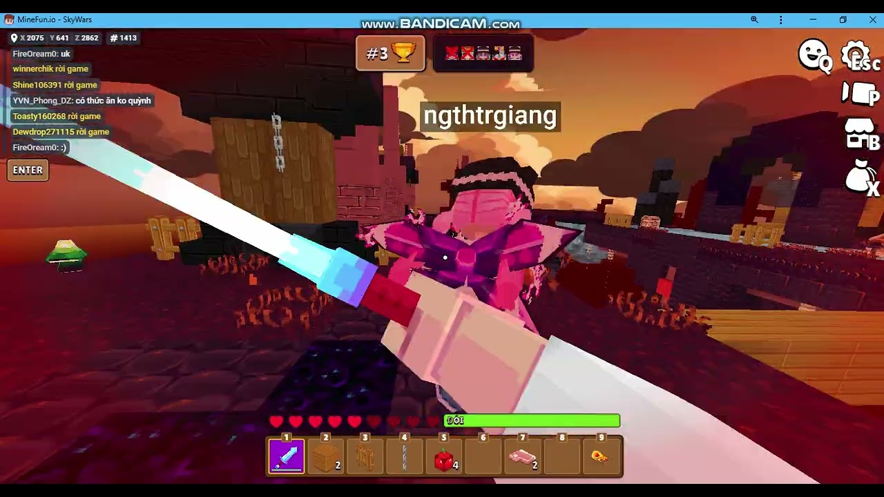 Minefun.io Chs cùng FireOream0 và 2 bn trong team YVN :))