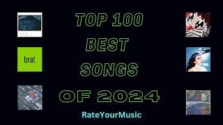 Top 100 Best Songs of 2024 (from RateYourMusic)