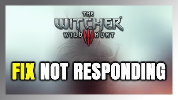 How to FIX The Witcher 3: Wild Hunt Not Responding!