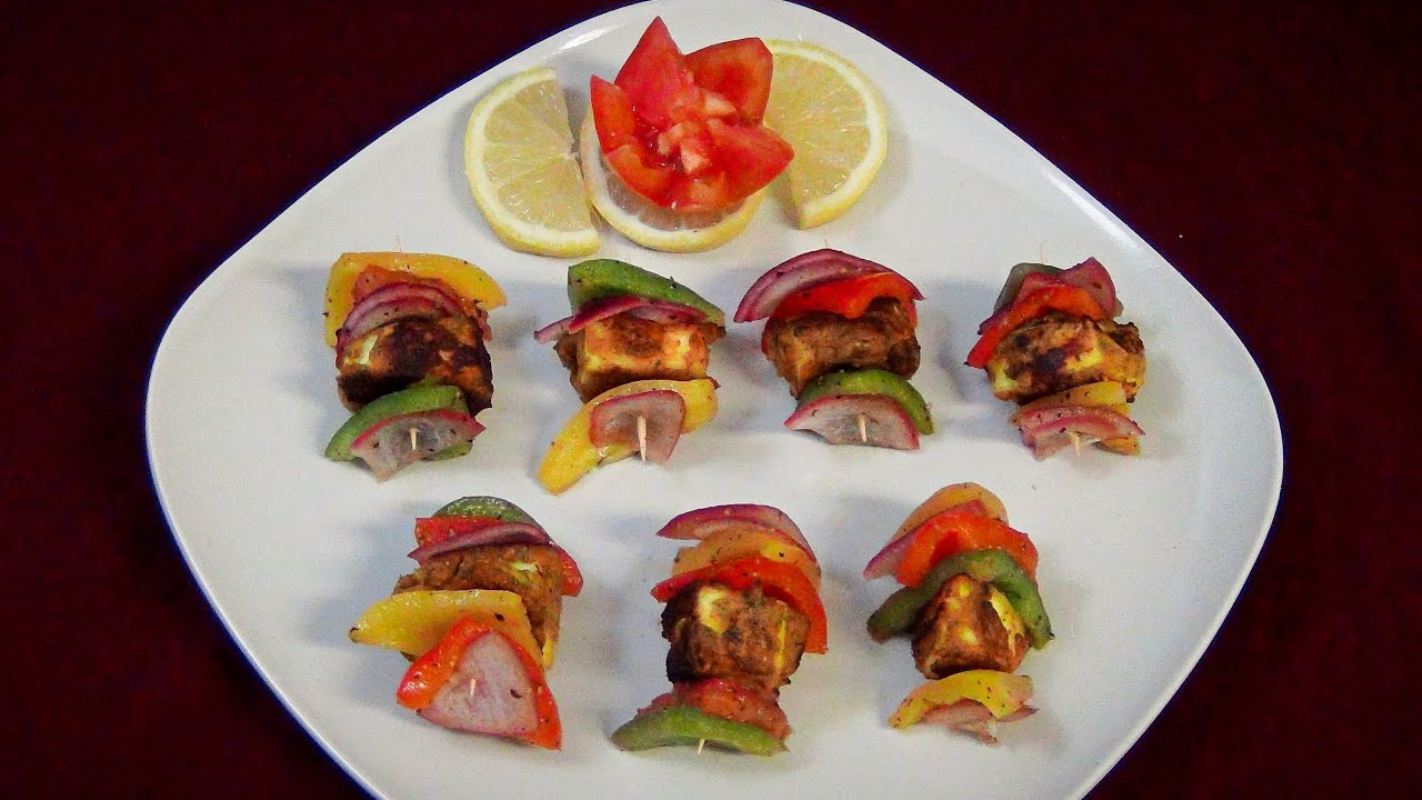 Pan Mini Paneer Tikka Recipe Video - YouTube