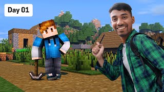 Najlepszy początek przetrwania w Minecrafcie 🌲 | Rozgrywka w odcinku 1 screenshot 1