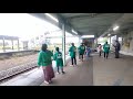 ロイヤルエクスプレス 大雨の中標茶駅入線!
