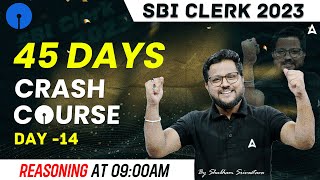 SBI Clerk 2023 | SBI Clerk Reasoning Crash Course | By Shubham Srivastava | Day 14