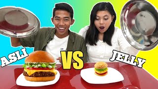 TANTANGAN MAKANAN ASLI VS JELI YUPI! MANA LEBIH ENAK? | Mikael TubeHD