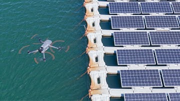Floating PV Solar Farm Inspection Using Drones