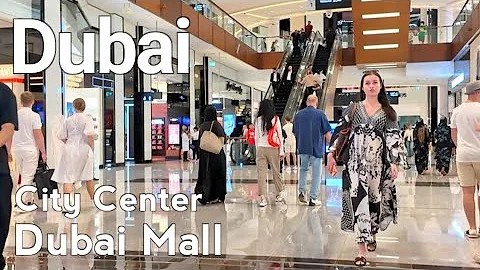 Dubai [4K] Dubai Mall, City Center Walking Tour 🇦🇪