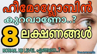 Symptoms of low haemoglobin| low Hb symptoms malayalam#haemoglobintest #hb #bloodtests #anemia