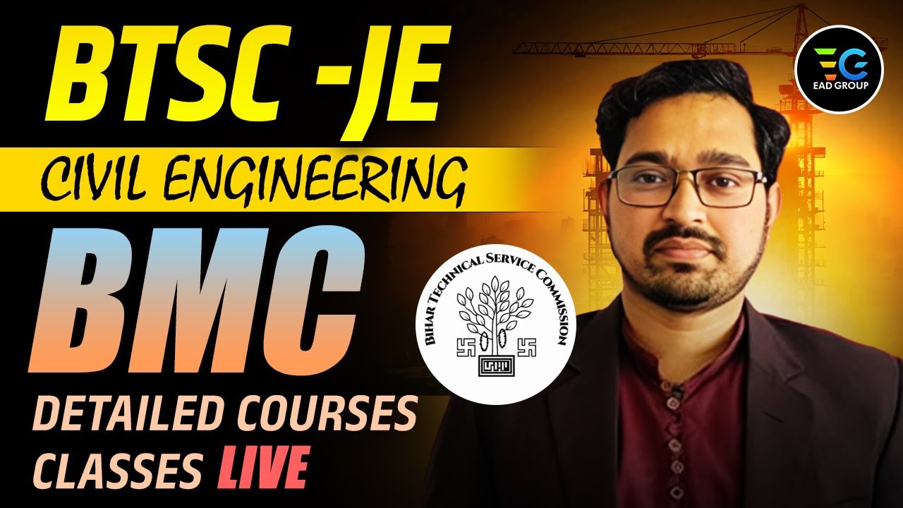 Lec 01 | BMC Detailed Courses Classes Live, Civil Engineering by ...