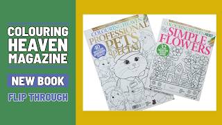 Colouring Heaven Professional Pets and Simple Flowers flip through
