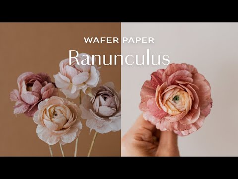 Cake Design and Wafer Paper Flowers Online Class in English