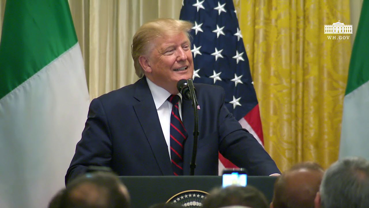 President Trump Delivers Remarks at a Reception in Honor of the Italian Republic