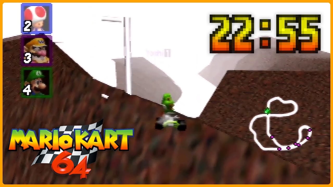 Mario Kart 64 150cc All Cups (Skips) Shortcut Speedrun 22:55 (Former WR)