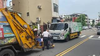 2021年8月3日嘉義市環保局舊43號066-T5特別代收42號065-T5垃圾車&KEF-1013資源回收車定點清運