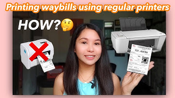 PRINTING WAYBILLS THRU REGULAR PRINTERS! 💯