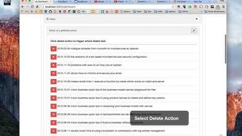 Cloudburo Publishing Bot: Delete a published article
