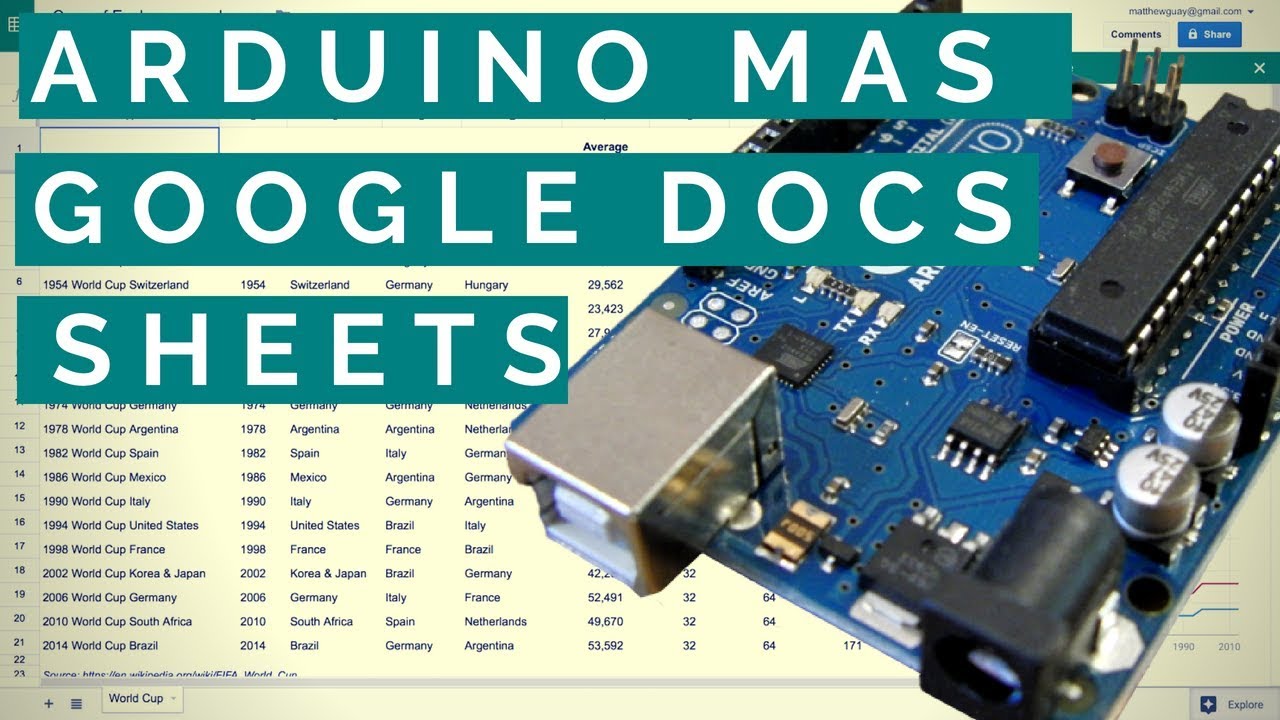 #Streaming Uniendo Arduino y Google Docs Sheets con NodeJS - YouTube
