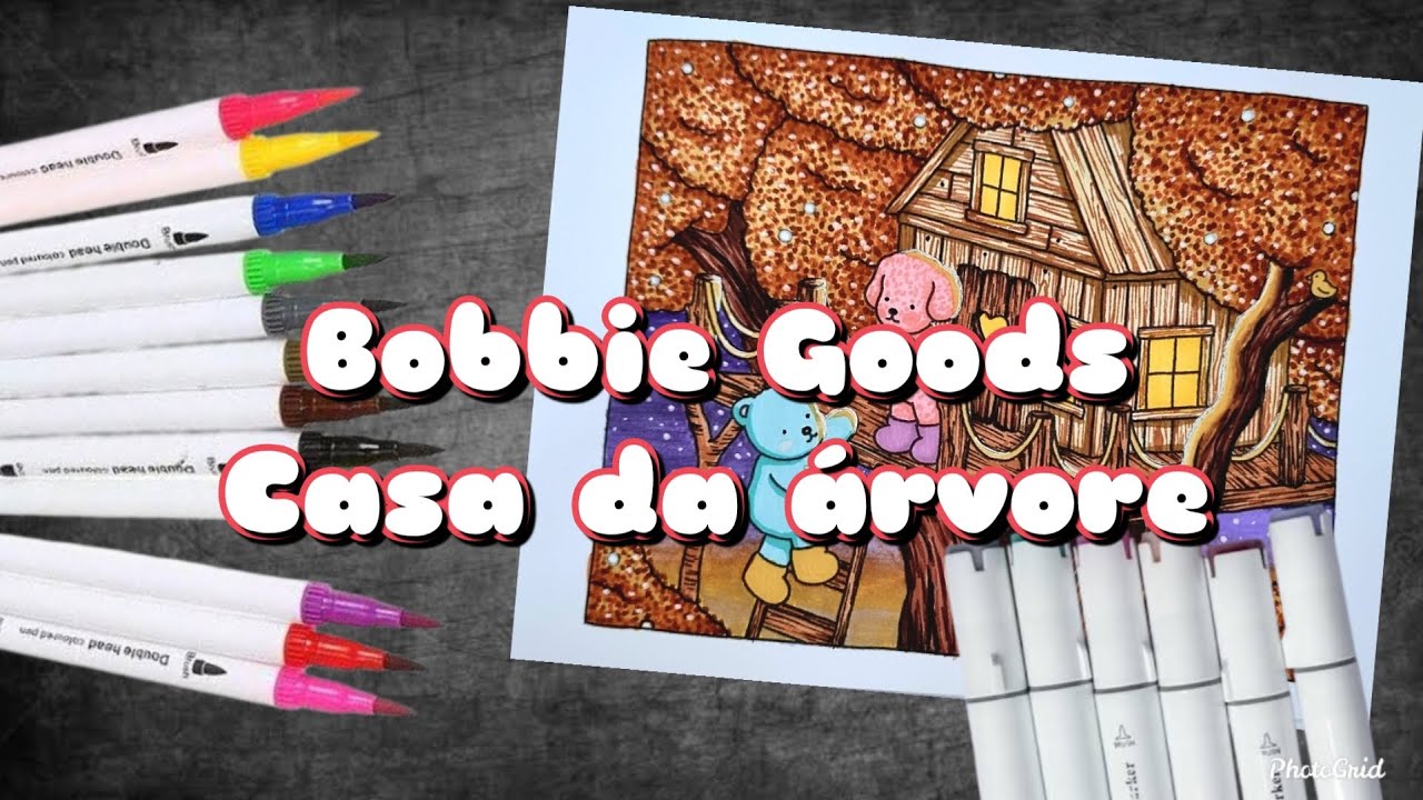Colorindo Casinha da Árvore de Bobbie Goods ♡ Para relaxar! - YouTube