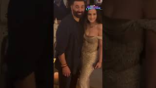 Sunny Deol And Ameesha Patel Pose Together At Gadar 2 Success Bash | Bollywood | N18S | #shortvideo