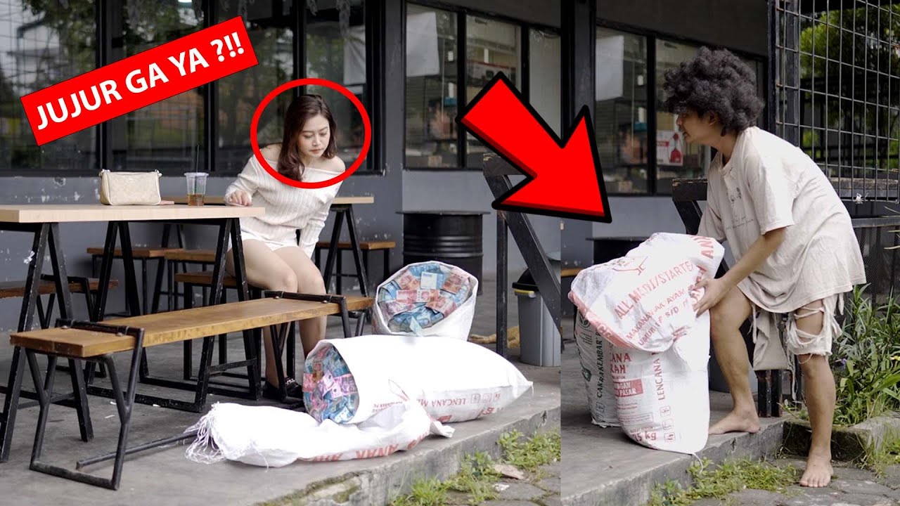 Бездомный СУЛТАН: Тест на честность Красивая девушка оставила 2 мешка ДЕНЕГ!! честный или нет?