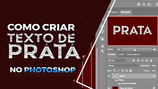 CRIANDO EFEITO DE TEXTO METALICO NO PHOTOSHOP - Efeito de texto cromado - Tutorial Photoshop