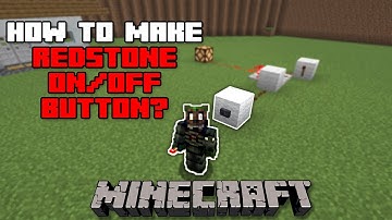 How To Make Redstone On/Off Button Switch In Minecraft 1.21