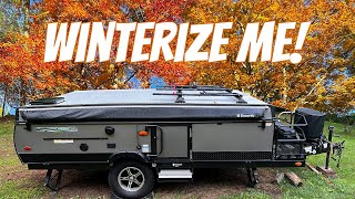 Pop Up Camper SevereWinter Prep | Drain, Clean & Store | Mold Armor