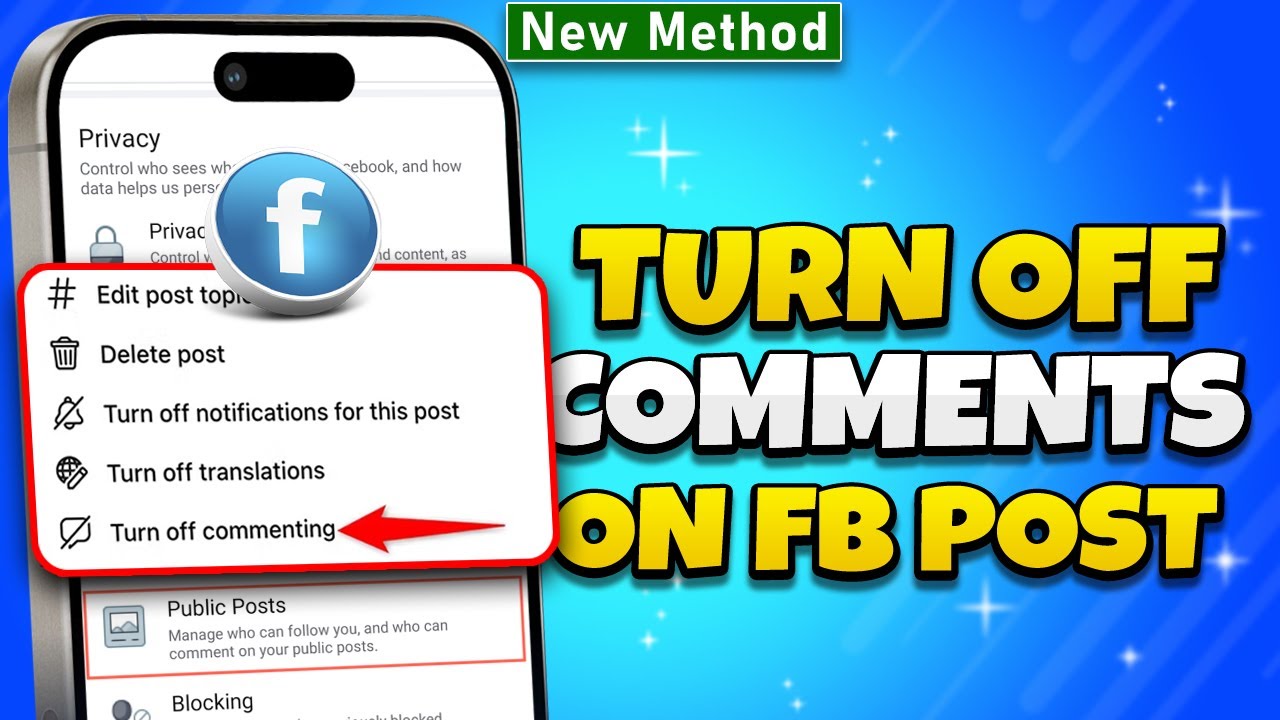 How To Turn Off Comments On Facebook Post (Android & iOS) - YouTube