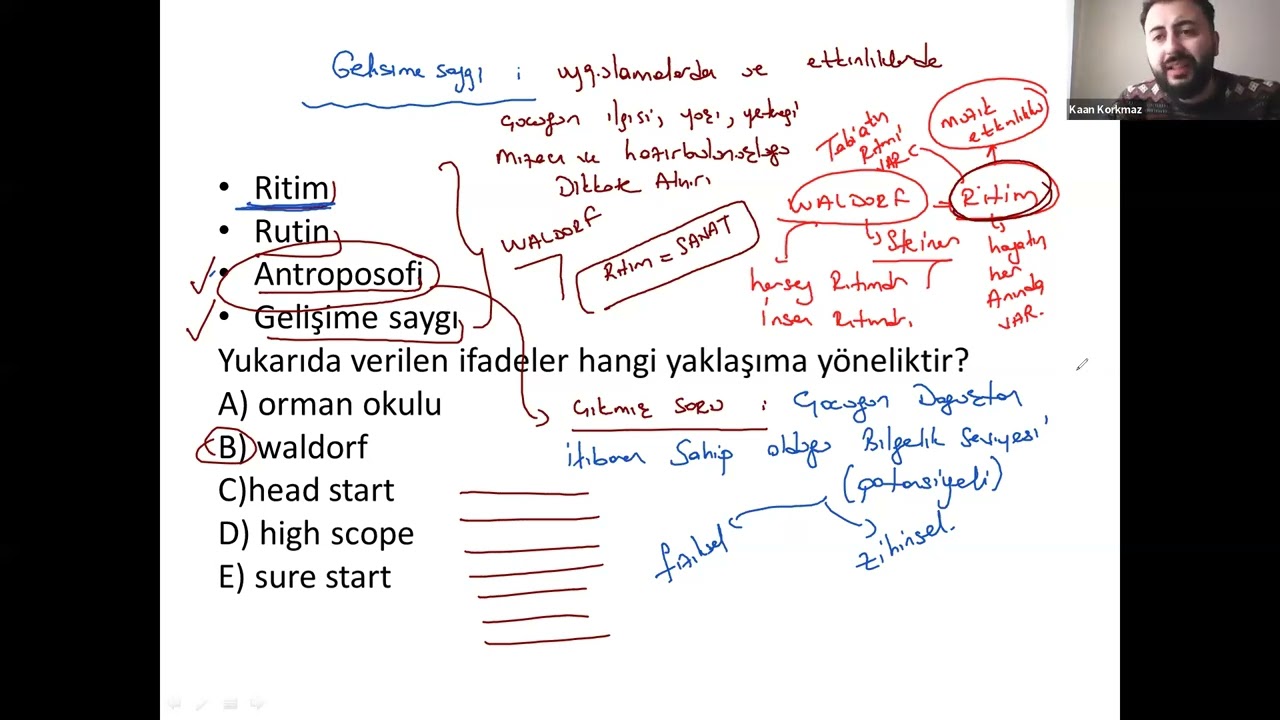 2025 Okul Öncesi ÖABT VIP Soru Çözüm - Yaklaşımlar -1