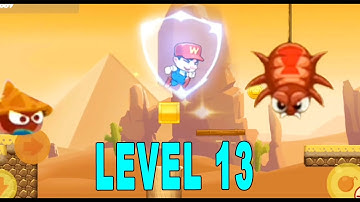 Super Bino Go Jump and Run  Game Start  Level 13  | (Android,ios free games) | Gameplay Walkthrough