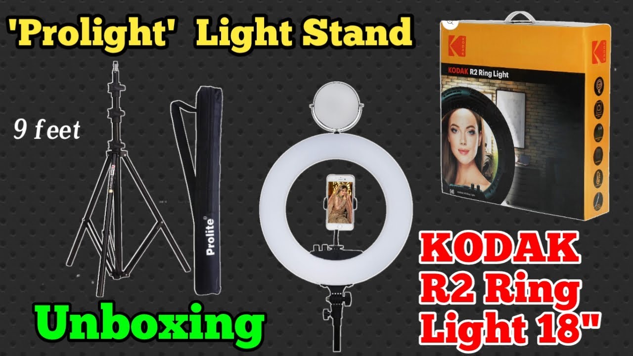 KODAK V225 continuous Video Light with warm and white *Remote Operated*  Diffuser Available - YouTube