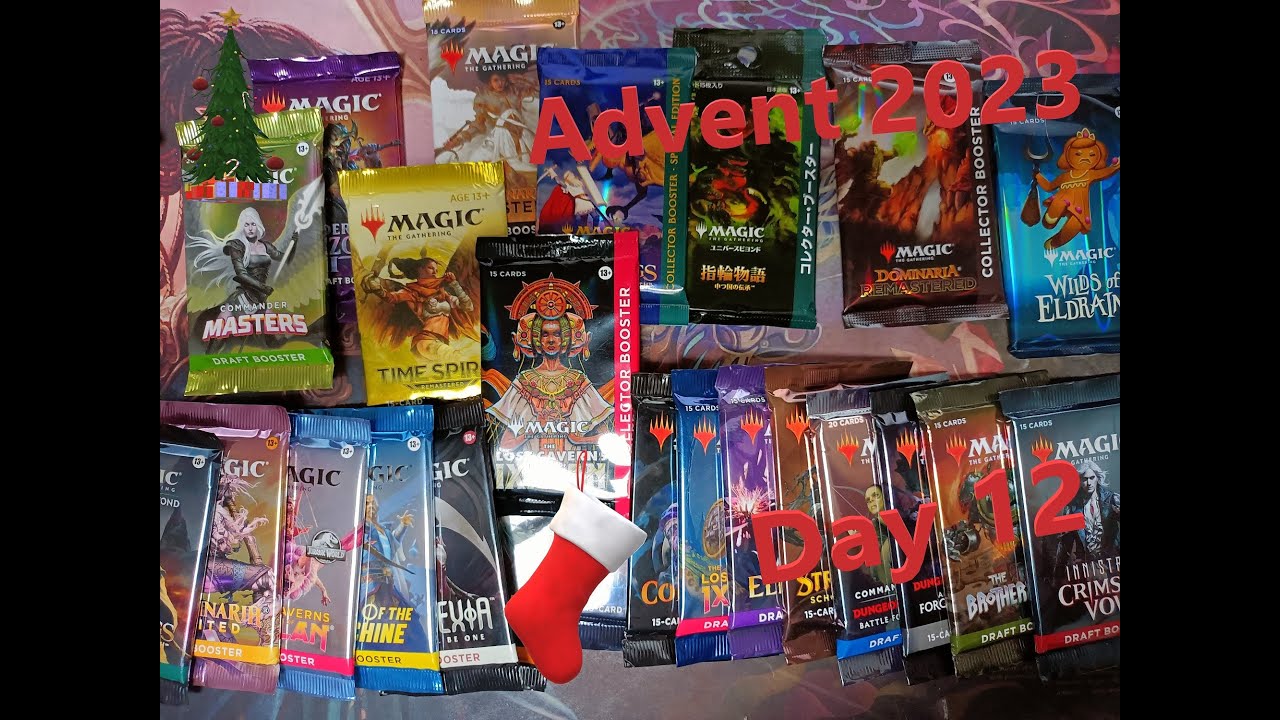 MtG Advent calendar - day 12! Magic the Gathering booster pack openned ...
