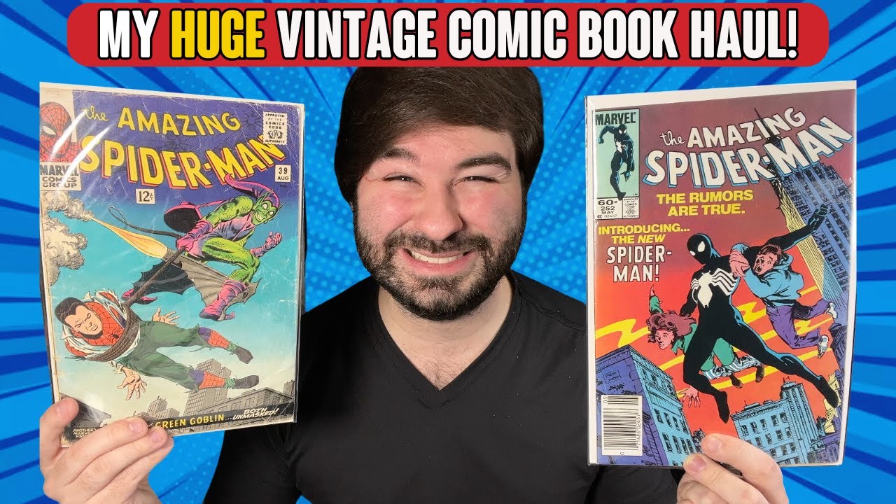 スパイダーマン　marvel comics バインダー　1970s 希少 I Spent Over $700 on VINTAGE MARVEL COMICS - Let's See What I