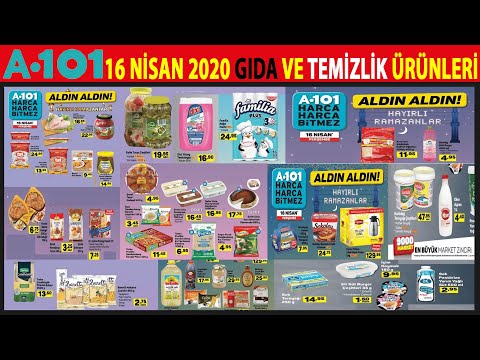 A101 16 NİSAN 2020 | GIDA VE TEMİZLİK ÜRÜNLERİ  | A101 İNDİRİMLERİ | A101 KAMPANYA | A101 Aktüel