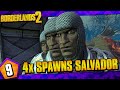 Borderlands 2 | Quadruple Spawns Salvador Funny Moments And Drops | Day #9