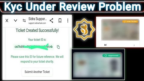 Sidra Chain Kyc Under Review Problem | Sidra Chain Kyc Problem | Sidra Chain Kyc Update