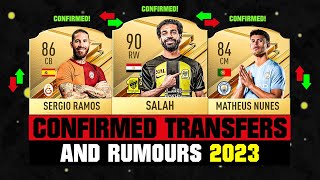 FIFA 24 | NEW CONFIRMED TRANSFERS & RUMOURS ?? ft. Salah, Ramos, Matheus Nunes etc