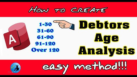 how to calculate accounts receivable age analysis using ms access | ms access age analysis