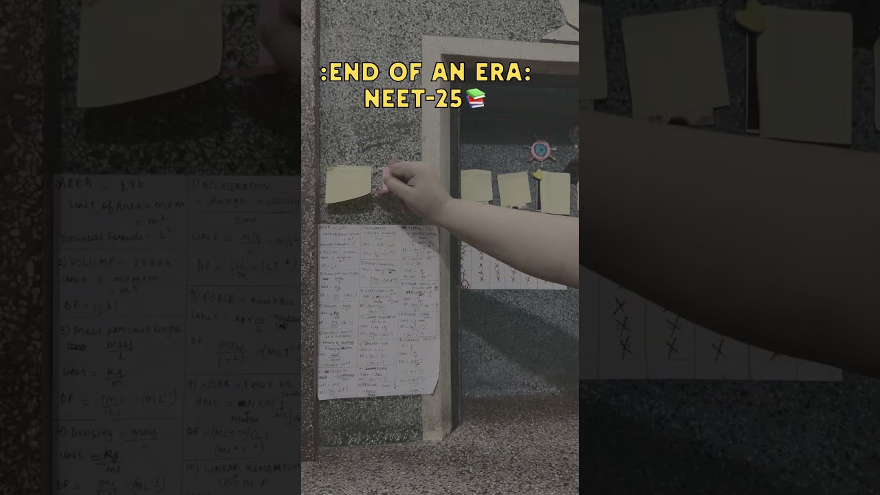 “End of an Era 📚💥” : NEET-25 