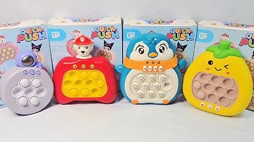 ASMR Playing Pop it Electronic Fast Push Game Fidget Toy | Stage Mode | Level Mode