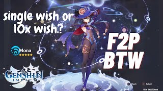 I Pulled Mona On Single Wish  Genshin Impact
