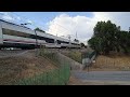 Renfe-Media Distancia UT-449 de cinco coches destino León cruzando la estación de Pozuelo.
