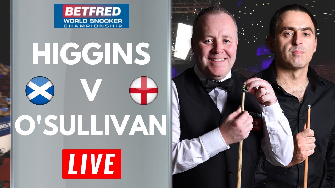 John HIGGINS v Ronnie OSULLIVAN World Snooker Championship 2022 Live Stream Watch Along