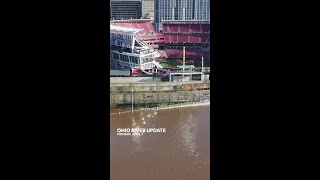 AERIAL VIDEO: Ohio River in Cincinnati hits highest level in 7 years