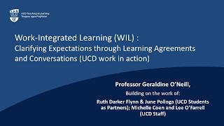 Work-Integrated Learning: Clarifying Expectations through Learning Agreements and Conversations