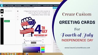 Create Custom 4th July – Independence Day (US) Greetings and Wishes Card Online screenshot 2