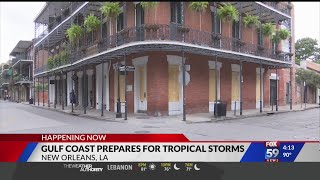 Gulf Coast prepares for tropical storms