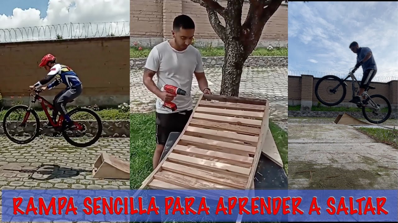 ¿Cómo hacer una rampa sencilla para aprender a saltar en casa? (MTB/BMX)