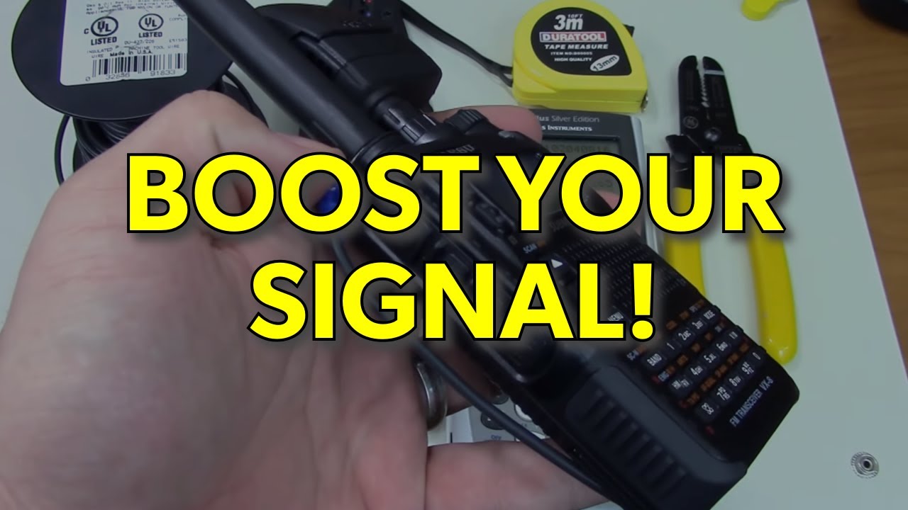 Проблема с дальностью действия портативной радиостанции решена с помощью одного провода.