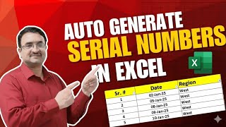 ✅ Excel Formula for Number Series: Auto Generate Serial Numbers in Excel 2025 (Even When Filtered)