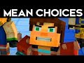 MEAN/WORST CHOICES! - Minecraft Story Mode Season 2 Episode 2 Funny Moments Alternative Choices